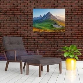 Sklenený obraz - Dolomity (70x50 cm)