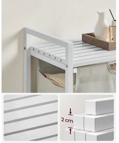 Koš na bielizeň REX biela