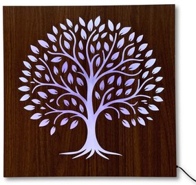 LED obraz Strom života – drevený obraz s podsvietením | SENTOP LED0561
