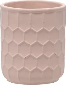 Cementový obal na květináč ELEGANT 13,5 cm starorůžový