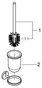 GROHE 41169000 - Sada na čistenie WC START, matný chróm