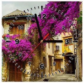 Gario Obraz s hodinami Staré mesto v Provensálsku Rozmery: 30 x 30 cm