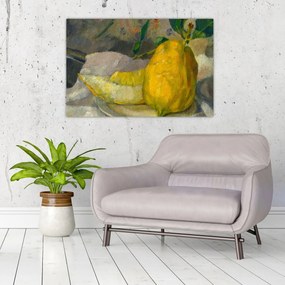 Obraz - French 19th Century, Melon and Lemon, reprodukcia (90x60 cm)