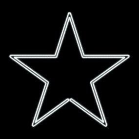 DECOLED LED hviezdicové svetlo, závesné, priemer 46 cm, ľadovo biela, 230 V, 7,7 W, 1 diel