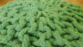 KUDOS Textiles Pvt. Ltd. MEGA AKCE: Sedací vak TEA POUF 14 zelený - 40x40x35 cm