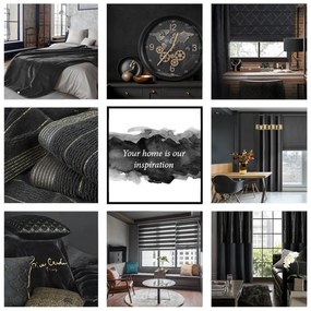 ZATEMŇOVACÍ ZÁVES NA KRÚŽKOCH TONIA 140X250 CM ČIERNA