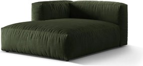 Zelený zamatový modul pohovky (ľavý roh) Martina – Micadoni