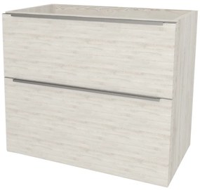 Mereo, Mereo Mailo, kúpeľňová skrinka 81 cm, chróm madlo, Multidecor, White Loft Pine, MER-CN591SWLP1