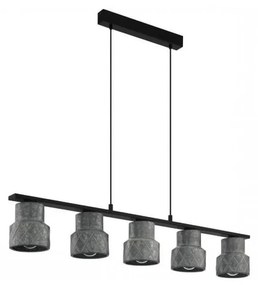 Eglo 39855 - Luster na lanku HILCOTT 5xE27/40W/230V