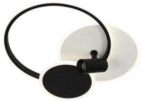 LED Stmievateľné svietidlo LED/65W/230V 3000-6500K biela/čierna + diaľkové ovládanie