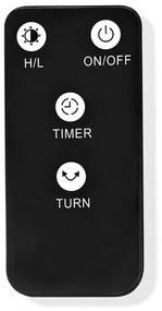 Nedis HTPA21BKW - Vonkajšie vykurovacie teleso SmartLife 600/1200W/230V Wi-Fi Tuya IP24