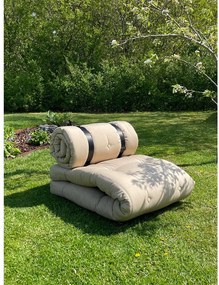 Tmavosivé rozkladacie kreslo vhodné do exteriéru Karup Design Design OUT™ Buckle Up Dark Grey