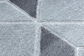 Koberec MEFE B400 Kocka, geometrický 3D štrukturálny - sivý