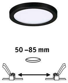 Paulmann Areo LED okrúhly čierna 3000K Ø11,8cm