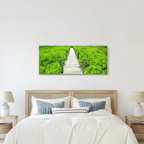 Obraz - drevený chodník (120x50 cm)