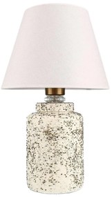 Stolná lampa RAMZES 1xE27/40W/230V biela/béžová