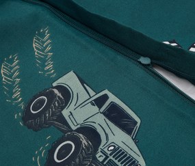 Detská posteľná bielizeň z renforcé, nákladiaky, štandardná veľkosť