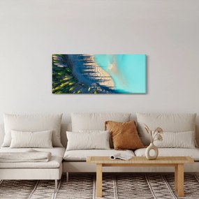 Obraz - Pohľad na jazero (120x50 cm)