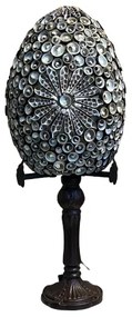 Stolná lampa seashell BLACK SUN Tiffany styl Branches Ø20*37