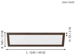 Eglo 99476 - LED Stropné svietidlo PIGLIONASSO LED/32W/230V 345x1245 mm