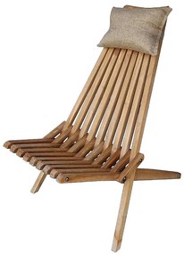 Deokork Záhradné relaxačné kreslo NIXON (teak)