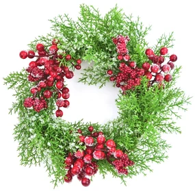 Dekoračný veniec Winter Berries, 35 cm