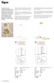 Redo 01-2605 - LED stmievateľný luster na lanku SIGUA LED/99W/230V CRI 90 biela