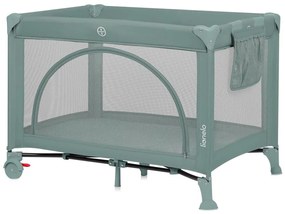 Lionelo - Cestovná postieľka LAURA šalviová zelená