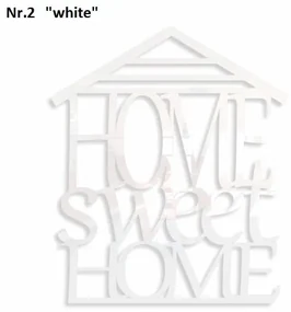 Home sweet home dekoračný nápis na stenu modrá