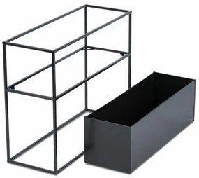 Stojan na kvety 50x64 cm čierna