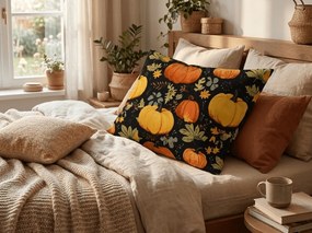 Obliečka na vankúš z mikrovlákna ORANGE PUMPKINS 70x90 cm, farebný