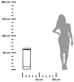 Stojan na kvety BASICLOFT 60x24 čierna