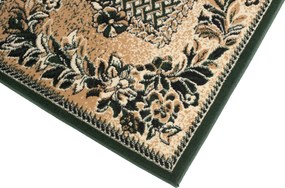 TA Koberec 7192C TMAVO BÉŽOVÁ ATLAS PP ZELENÁ Rozmer: 70x200 cm