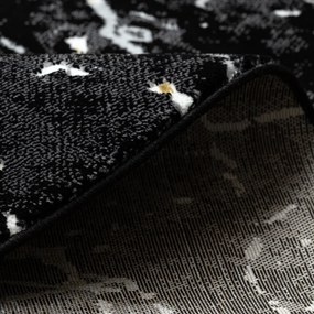 Dywany Łuszczów, Kusový koberec Allure 1963 black/gold kruh, 200x200 (priemer) kruh, čierna, kancelária