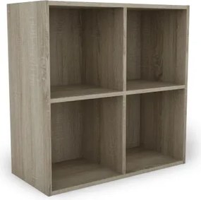 Nástenný regál so 4 priehradkami Jerry, dub sonoma%