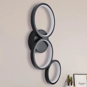 LED Nástenné svietidlo FLAMENCO LED/23W/230V 4000K čierna