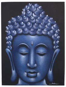 Obraz Budhu Pieskovaný - Modrý 60x80cm