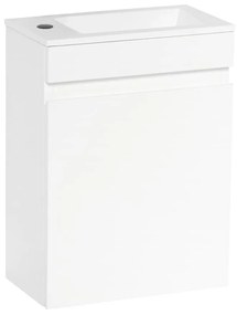 Kúpeľňová skrinka s umývadlom Naturel Verona 40x53,2x22 cm biela lesk VERONA40BL