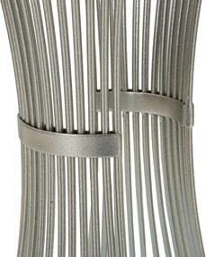 Odkladací stolík Funnel 40 cm strieborný/mramor