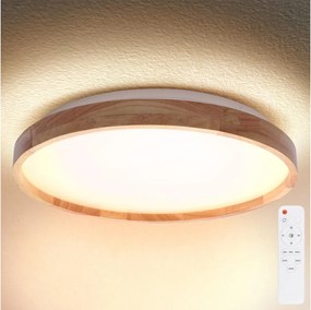 Brilagi - LED stmievateľné svietidlo ALSON LED/72W/230V 3000–6500K dub, Ø78 cm + diaľkový ovládač