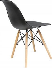 Dekorstudio Dizajnová jedálenská stolička v škandinávskom štýle - čierna