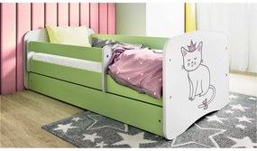 Dětská postel Babydreams kočka zelená
