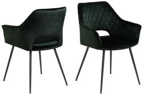 Dizajnová jedálenská stolička Danessa tmavozelená - Otvorené balenie