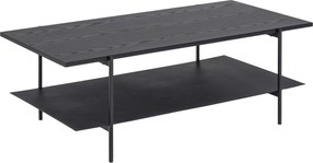 XXXLutz KONFERENČNÝ STOLÍK, čierna, kov, kompozitné drevo, 115/60/40 cm - Stolíky do obývačky - 001749071210