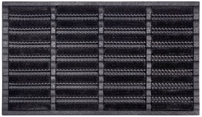 Vonkajšie čistiaci rohožka Mix Mats Brushes 105648 Black – na von aj na doma, 45x75, čierna, exteriér, Hanse Home
