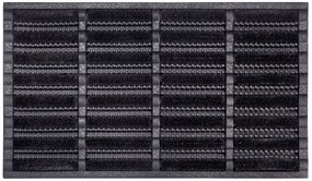 Hanse Home Collection koberce Rohožka Mix Mats Brushes 105648 Black - 45x75 cm