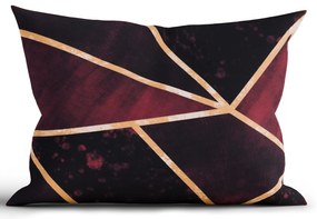 Bavlnená obliečka na vankúš Renforcé 40 × 60 cm - Marco vínové