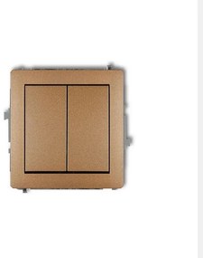 DWP-2 Dvojitý vypínač zlatý