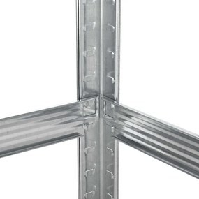 Kovový regál Easy 2 ks 160x80x40 cm, 4 police, nosnosť 640kg