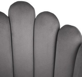 Jedálenská stolička LANA zamatová sivá 850023